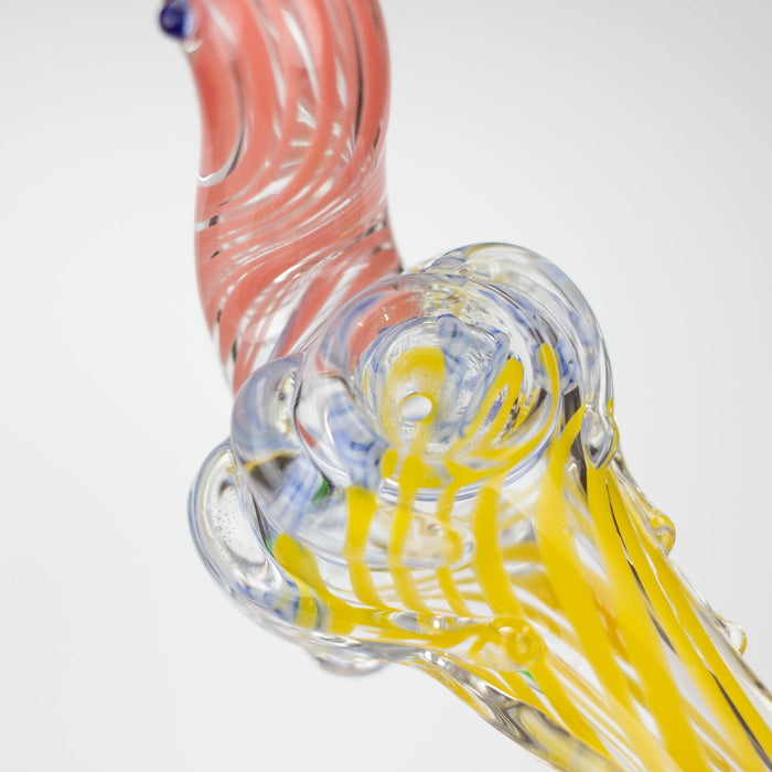 6" Animal Pipe - Dove Glass Pipe JJ Distribution