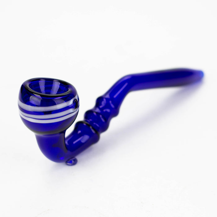 8" Gandalf blue color glass hand pipe pack of 2 Glass Pipe JJ Distribution