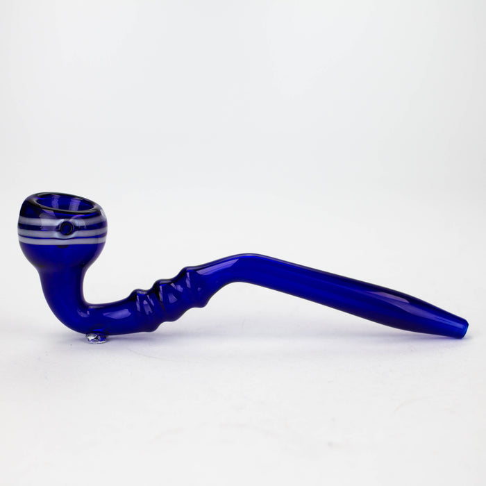 8" Gandalf blue color glass hand pipe pack of 2 Glass Pipe JJ Distribution