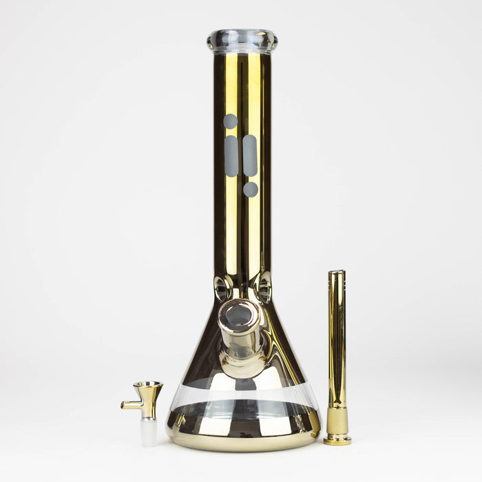 13.5" Infyniti 7 mm metallic classic beaker bong