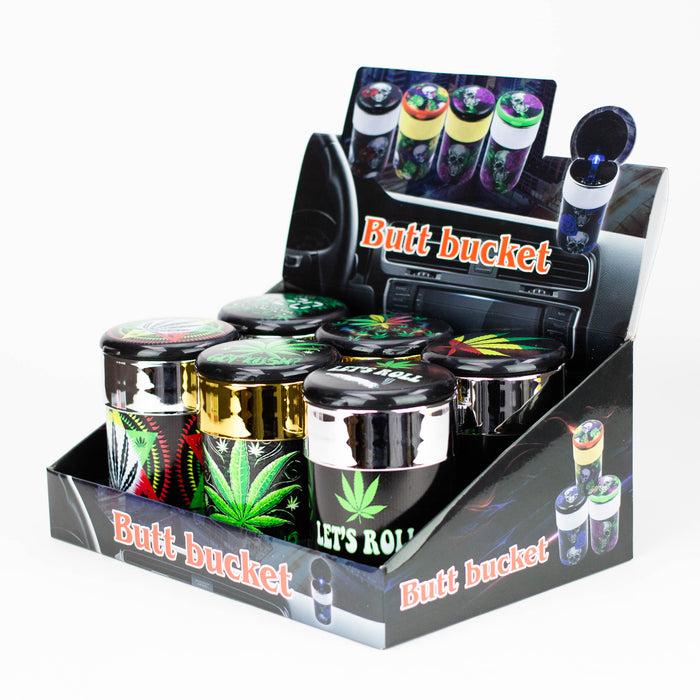 LED Butt Bucket Extinguishing Ashtray Plastic Ashtray ONE