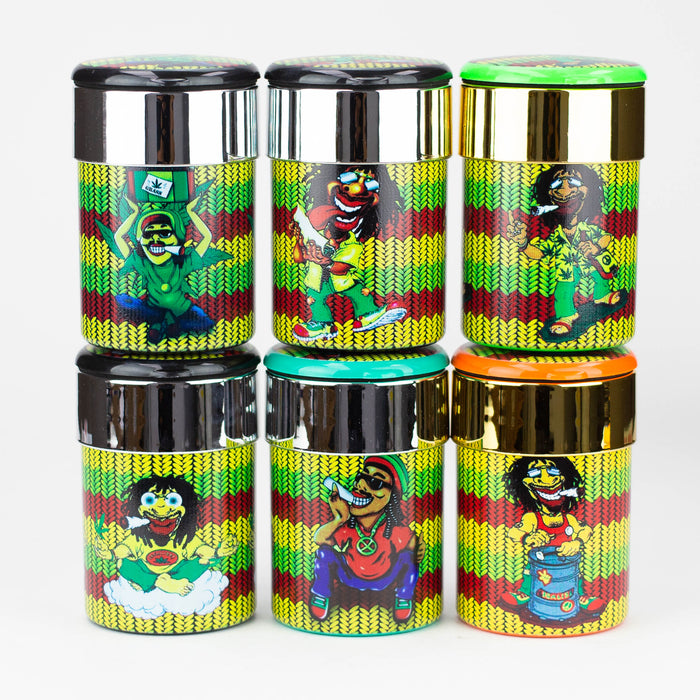 LED Butt Bucket Extinguishing Ashtray Plastic Ashtray ONE Rasta Man [C-aty02]