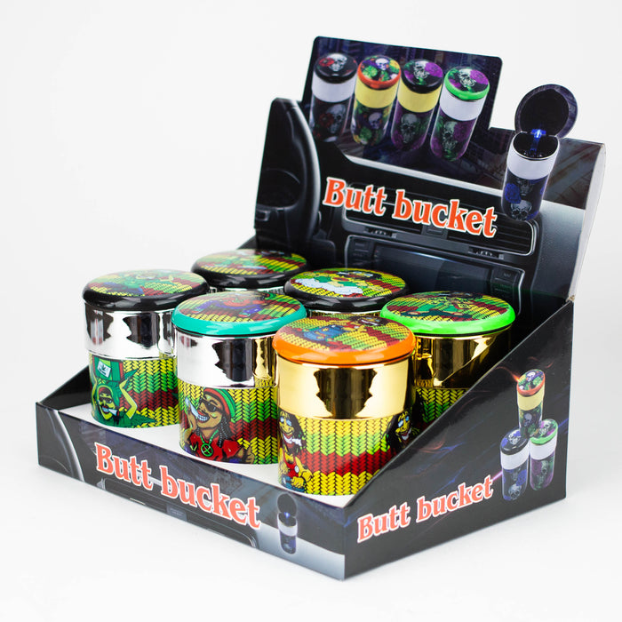 LED Butt Bucket Extinguishing Ashtray Plastic Ashtray ONE