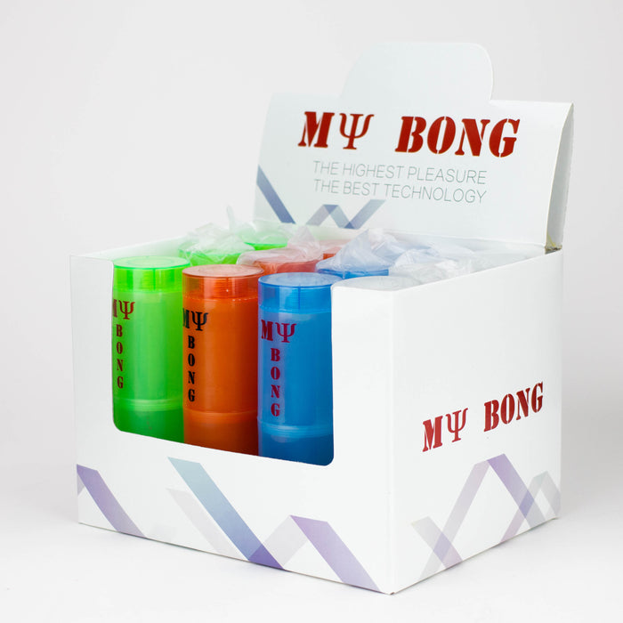 My Bong | 8" acrylic potable water pipe assorted Box of 12 Bongs ONE