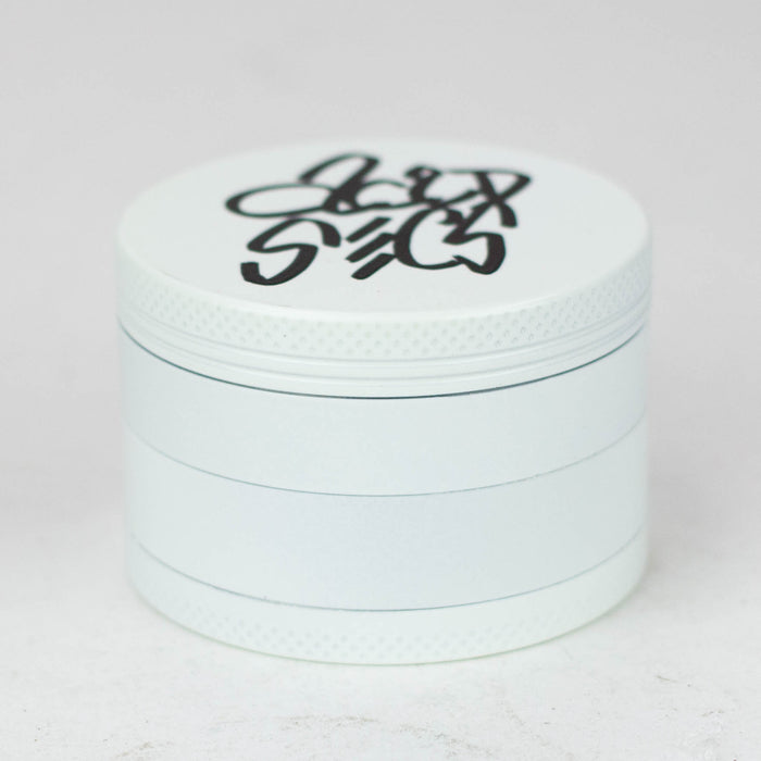 Acid Secs 63mm 4 parts Glow-in-the-Dark metal herb grinder Regular Grinder Acid Secs Productions Inc. White