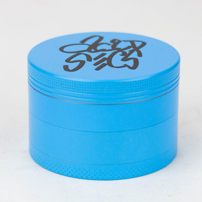 Acid Secs 63mm 4 parts Glow-in-the-Dark metal herb grinder Regular Grinder Acid Secs Productions Inc. Blue