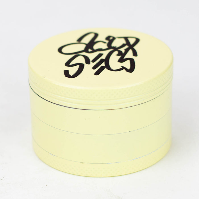 Acid Secs 63mm 4 parts Glow-in-the-Dark metal herb grinder Regular Grinder Acid Secs Productions Inc. Yellow