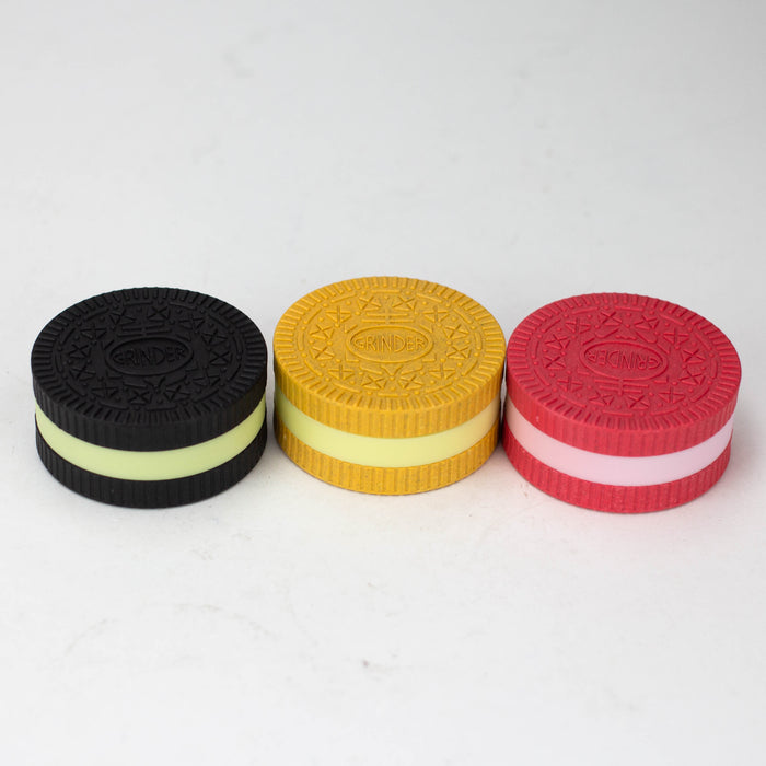 2.2" Biodegradable Oreo Grinder 2 Layers Box of 24 [GP110]