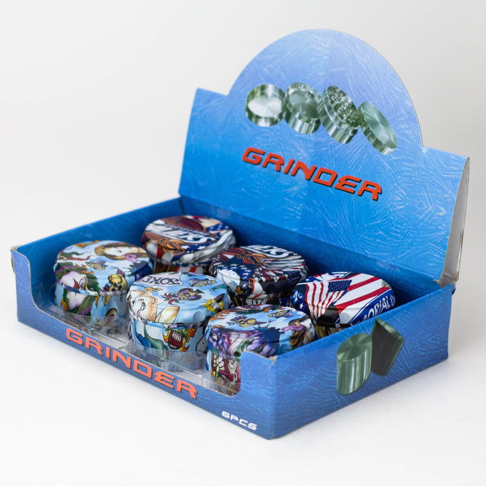 Z2.2" Metal Grinder American Eagle 4 Layers Box of 6 [GZ48] Display Pack 777 Smoke