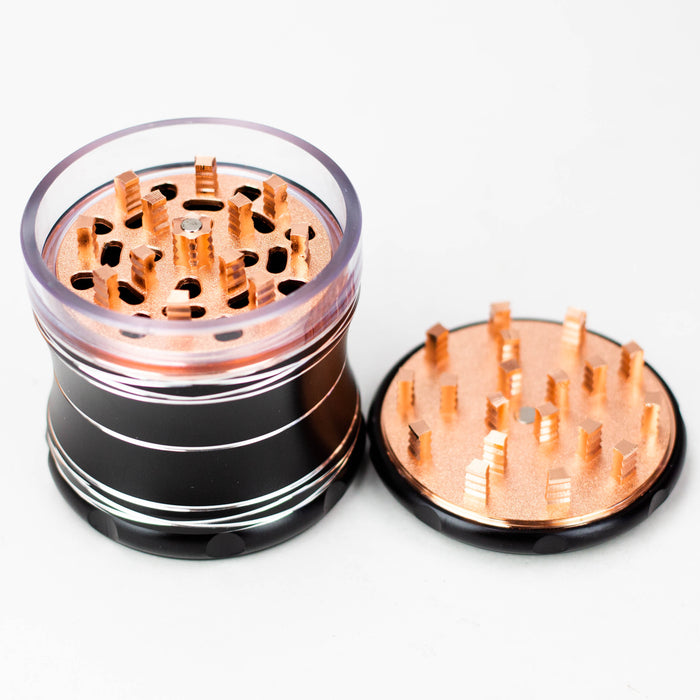 ZHeavy-duty 2.5" Aluminum Grinder 4 Layers Box of 6 [GA3361] Display Pack 777 Smoke