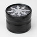 2.5" Lightning Aluminum Grinder 4 Layers with color acrylic window [GA021] Regular Grinder 777 Smoke Silver