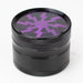 2.5" Lightning Aluminum Grinder 4 Layers with color acrylic window [GA021] Regular Grinder 777 Smoke Purple