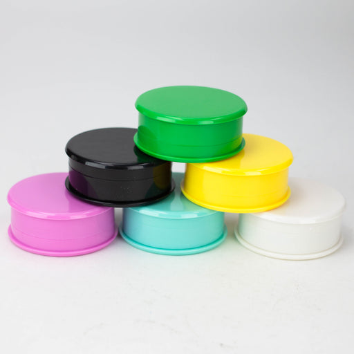 Z2.5" Macaron Plastic Grinder 3 Layers Box of 12 [GP020] Display Pack 777 Smoke