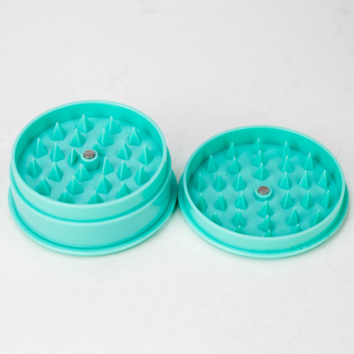 Z2.5" Macaron Plastic Grinder 3 Layers Box of 12 [GP020] Display Pack 777 Smoke