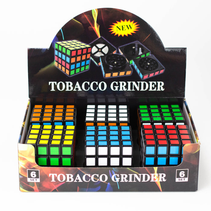 2.5" 4x4x4 Cube Grinder 4 Layers Box of 6 [GZ166]