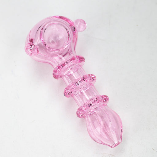 5" Delux pink tube Hand Pipe [10934] Glass Pipe ONE