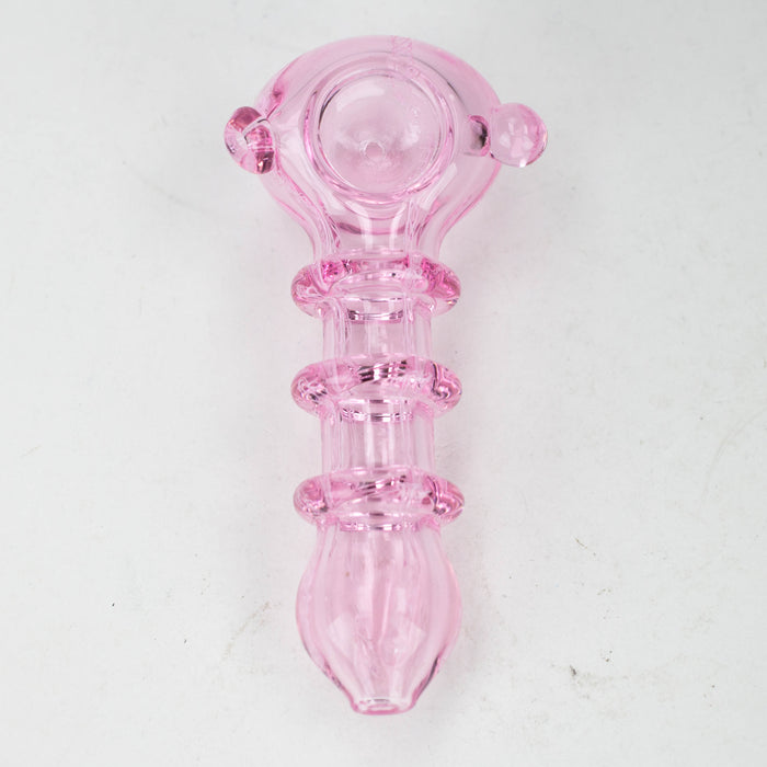 5" Delux pink tube Hand Pipe [10934] Glass Pipe ONE