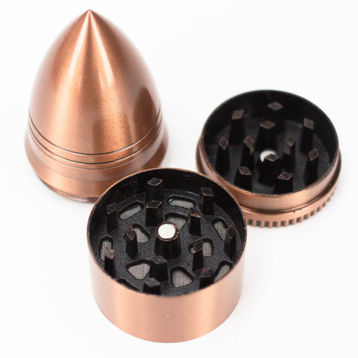 1.5" Bullet Metal Grinder 3 Layers Box of 12 [GZ2361] Display 777 Smoke