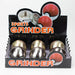 2" Ball Shape Metal Grinder 3 Layers Box of 6 [GZ6281] Display Pack 777 Smoke