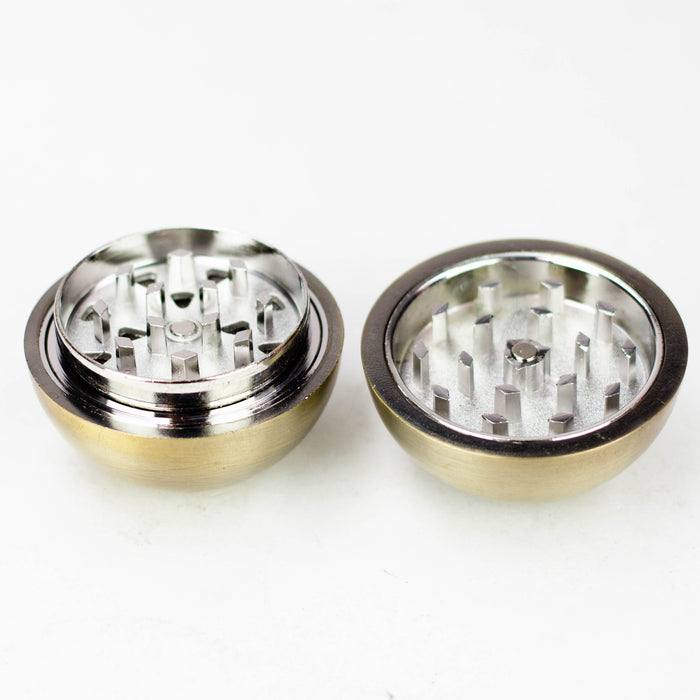 2" Ball Shape Metal Grinder 3 Layers Box of 6 [GZ6281] Display Pack 777 Smoke