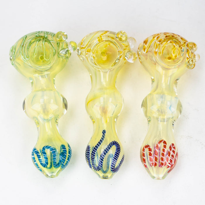 5" Gold Fumed Hand Pipe [10935] Glass Pipe ONE