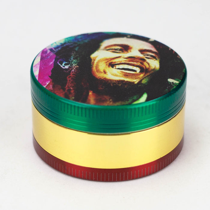 Z2" Metal Grinder with BM Design 3 Layers Box of 12 [GZ630] Display Pack 777 Smoke
