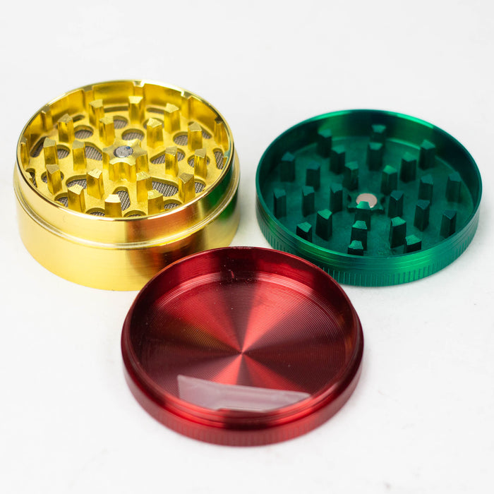 Z2" Metal Grinder with BM Design 3 Layers Box of 12 [GZ630] Display Pack 777 Smoke