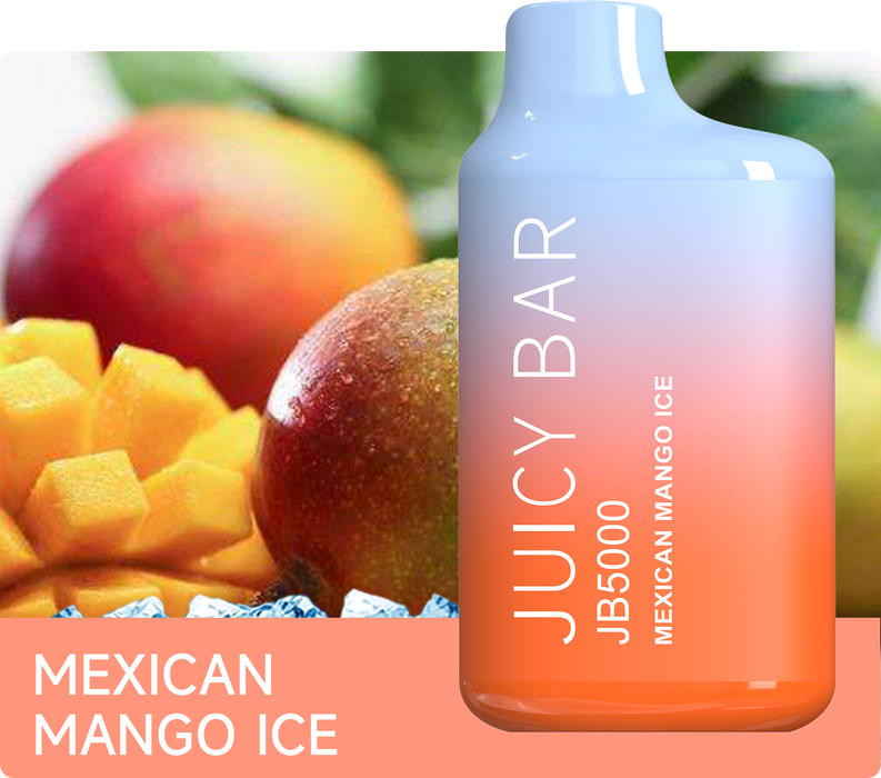 Juicy Bar | JB5000 disposable Box of 10 Disposable Vape JUICY BAR Mexican mango ice