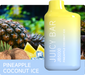Juicy Bar | JB5000 disposable Box of 10 Disposable Vape JUICY BAR Pineapple coconut ice