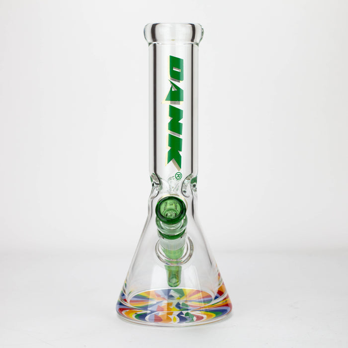 DANK | 12" 7mm Beaker Bong with Thick Decal Base