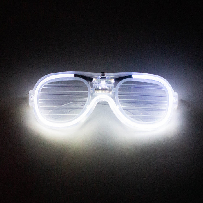 LED Neon-Color Glasses Collectable Items JJ Distribution White