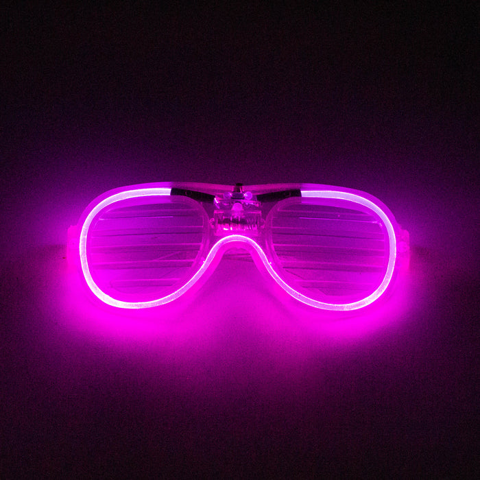LED Neon-Color Glasses Collectable Items JJ Distribution Pink