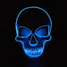 LED Neon Skull Mask for party or Halloween Costume Collectable Items JJ Distribution Blue