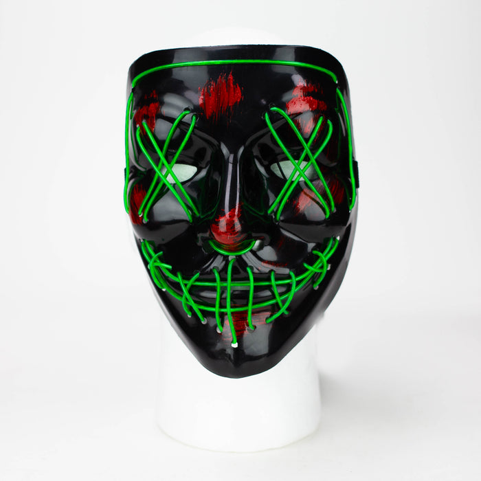 LED Neon Mask for party or Halloween Costume Gadget JJ Distribution