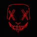 LED Neon Mask for party or Halloween Costume Gadget JJ Distribution Red