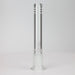 Glass Slitted Glass Diffuser Downstem 6 size mixed Pack of 12 Bongs Accessories 777 Smoke