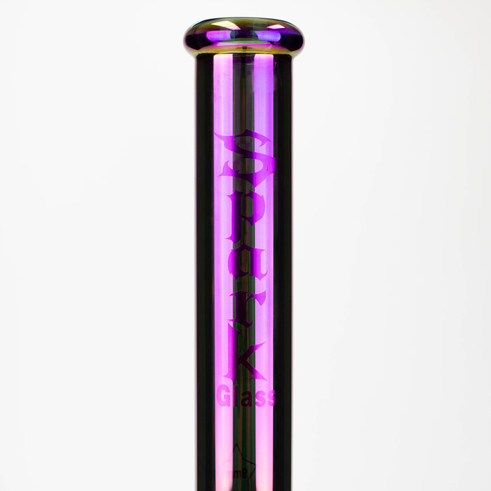 Spark | 18" Electorplated 9 mm glass water bong Bongs ONE