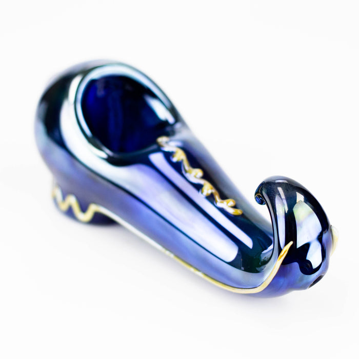 5.5" Electroplated Metallic Shoe glass pipe Glass Pipe ONE