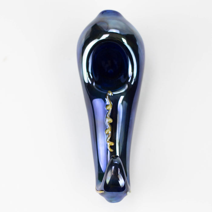 5.5" Electroplated Metallic Shoe glass pipe Glass Pipe ONE