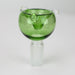 Double Glass Bowl for 14 mm Pack of 3 Bowl · Banger · Oil Burner 777 Smoke Green [Pack of 3]