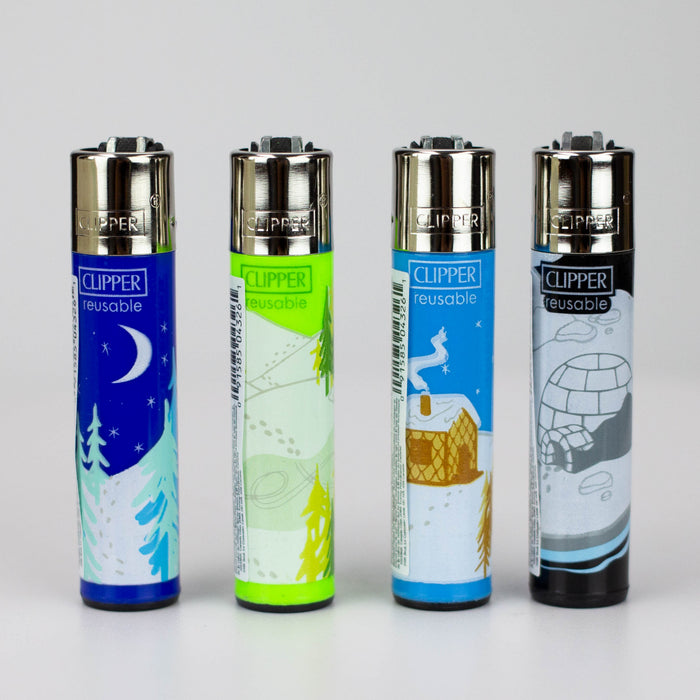 CLIPPER WINTER LIGHTERS COLLECTION - Display of 48 Lighter ONE