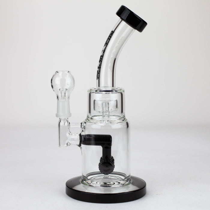 NG | 9 inch Double Wheel Perc Rig [N8002] Rig High-End Brands Glass