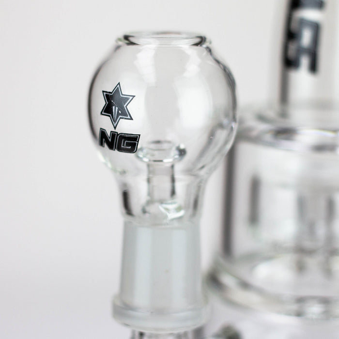 NG | 9 inch Double Wheel Perc Rig [N8002] Rig High-End Brands Glass