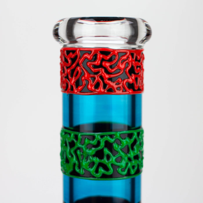 NG | 13 inch 9mm Glow-In-The-Dark Beaker [ST008] Glass Bong High-End Brands Glass