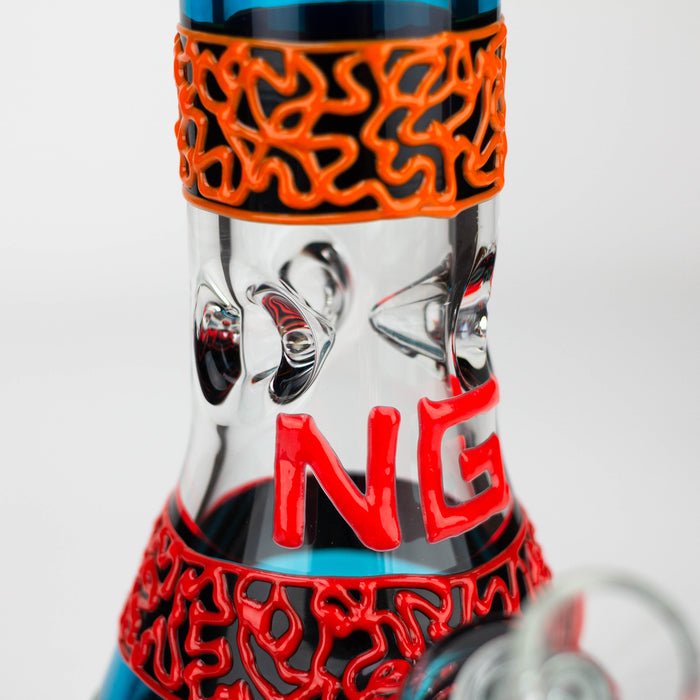 NG | 13 inch 9mm Glow-In-The-Dark Beaker [ST008] Glass Bong High-End Brands Glass
