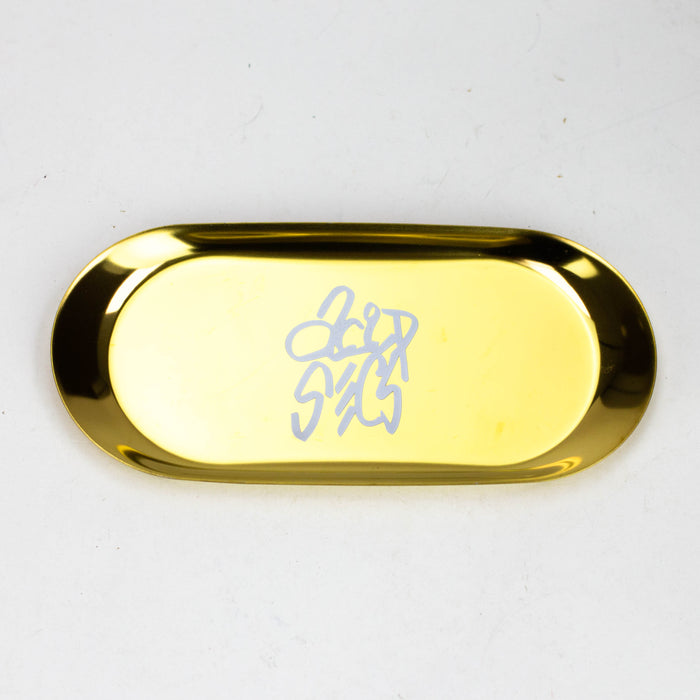 Acid Secs | Oval Metal Trays Tray Acid Secs Productions Inc. Gold