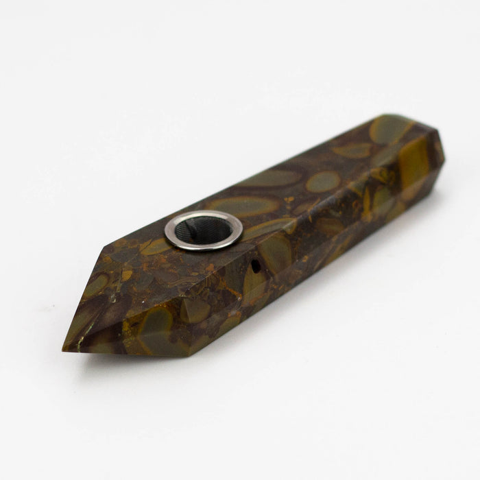 Acid Secs | Apophyllite Stone Crystal Pipe with Choke Quartz hand pipe Acid Secs Productions Inc.