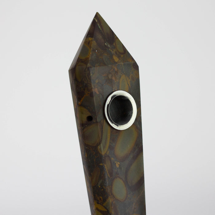 Acid Secs | Apophyllite Stone Crystal Pipe with Choke Quartz hand pipe Acid Secs Productions Inc.