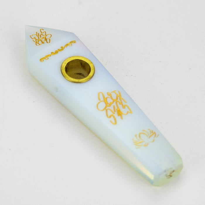 Acid Secs |  Custom Golden Engraving Pipe with Choke