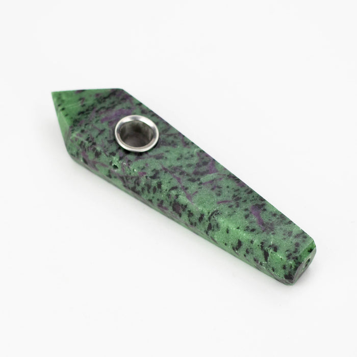 Acid Secs | Ruby Zoisite Crystal Pipe with Choke